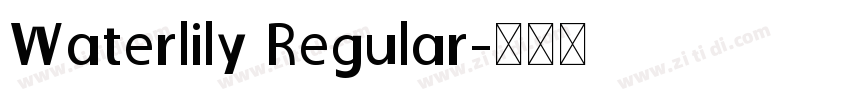 Waterlily Regular字体转换